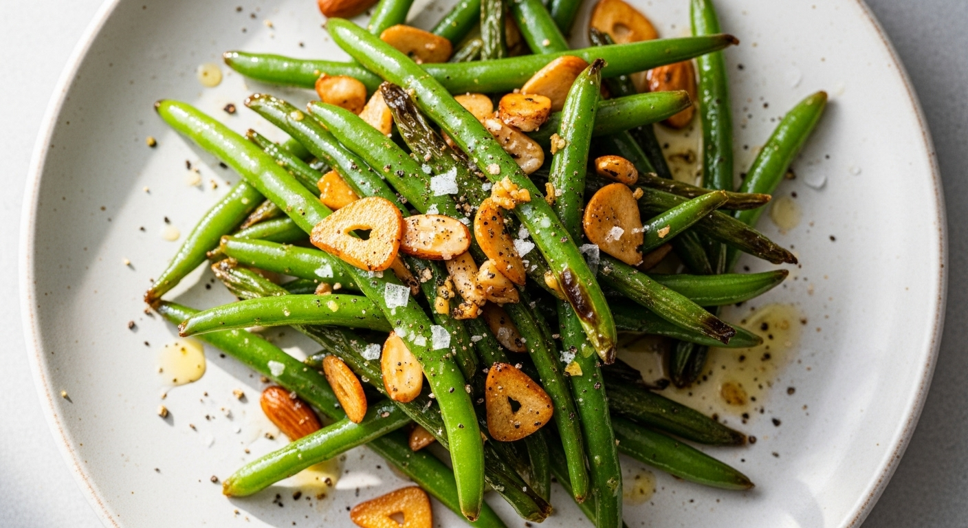 Crunchy Garlic Almond Green Beans: A Sautéed Delight