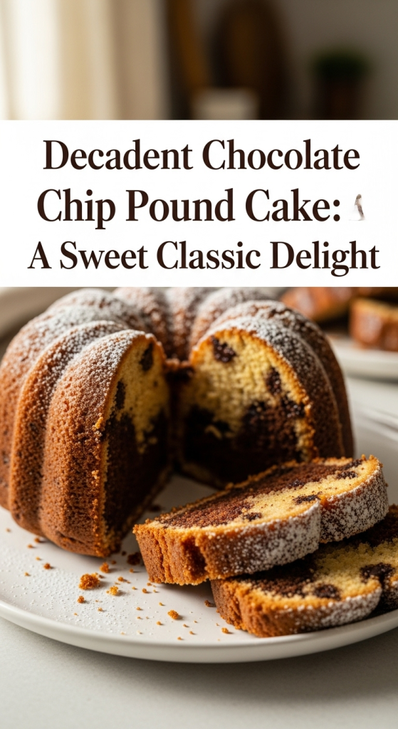 Decadent Chocolate Chip Pound Cake: A Sweet Classic Delight