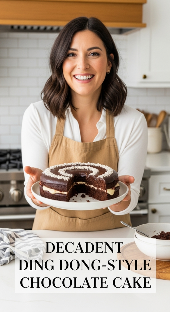 Decadent Ding Dong-Style Chocolate Cake A Sweet Classic Remix 