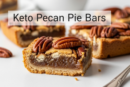 Decadent Keto Pecan Pie Bars: Low-Carb Sweet Treats