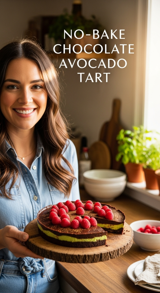 Decadent No-Bake Chocolate Avocado Tart: Creamy & Easy