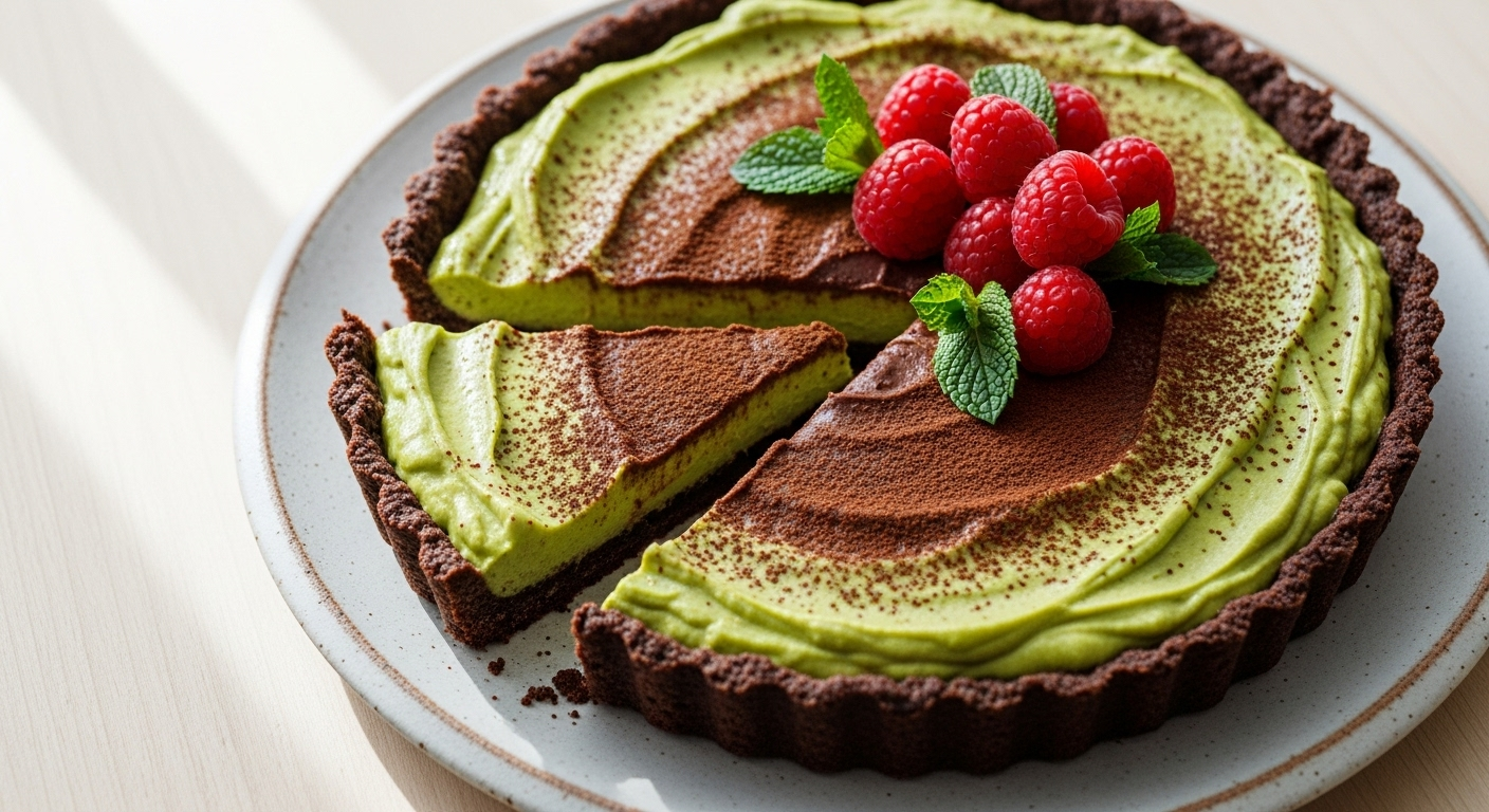 Decadent No-Bake Chocolate Avocado Tart: Creamy & Easy