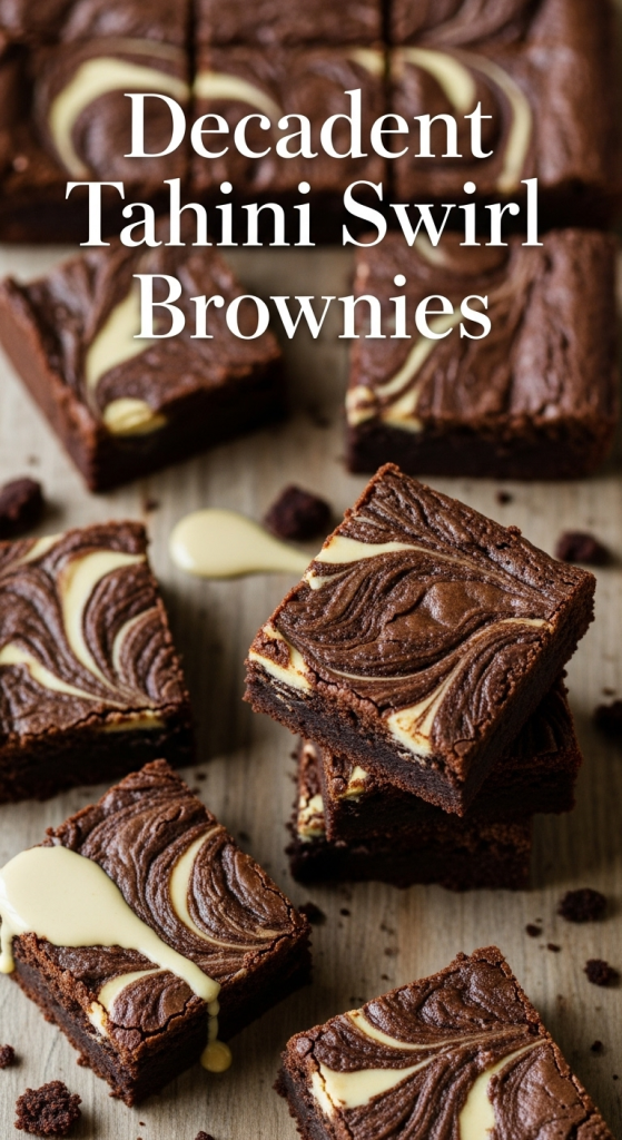 Decadent Tahini Swirl Brownies: A Nutty Twist on Classic