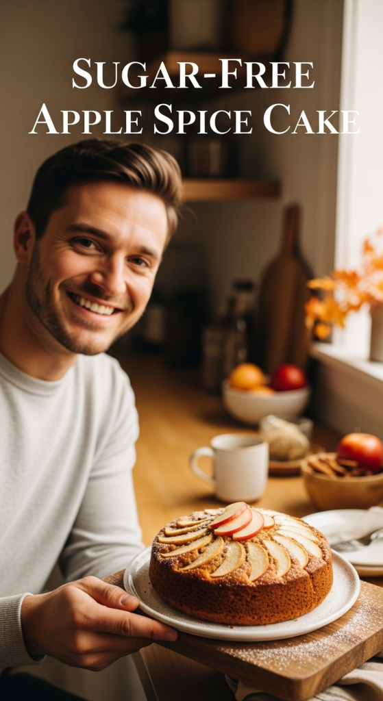 Delight in Sugar-Free Apple Spice Cake Sweetened Naturally