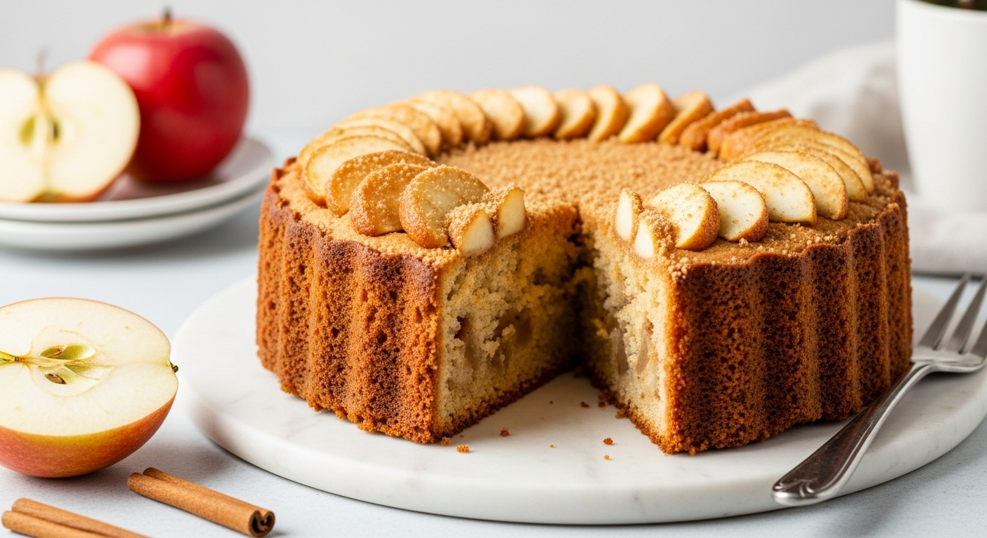 Delight in Sugar-Free Apple Spice Cake Sweetened Naturally