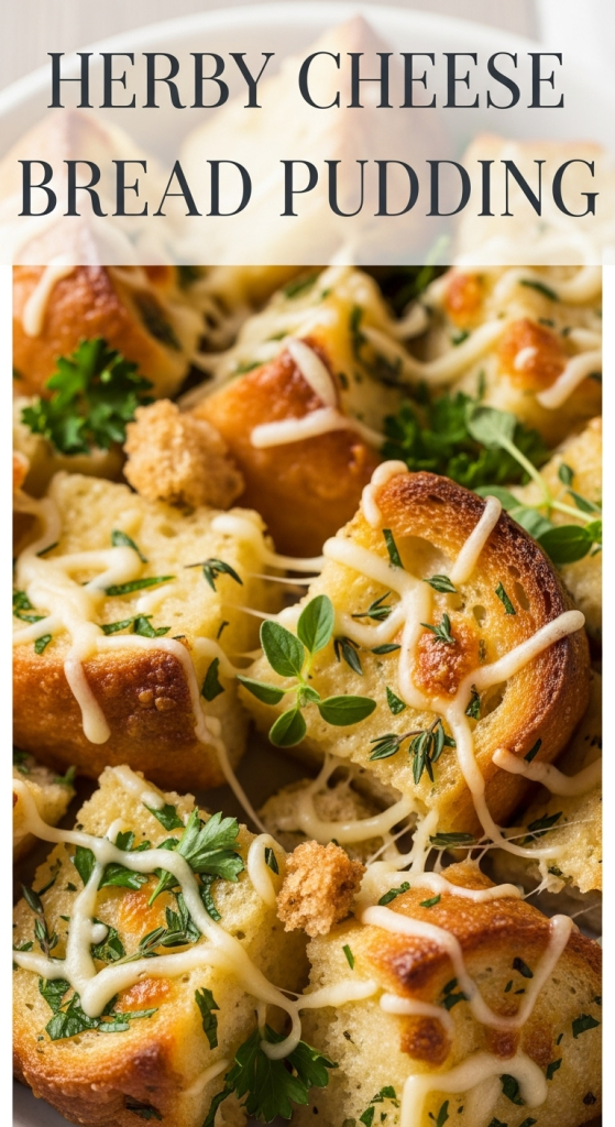 Easy Herby Cheese Bread Pudding: A Savory Comfort Classic