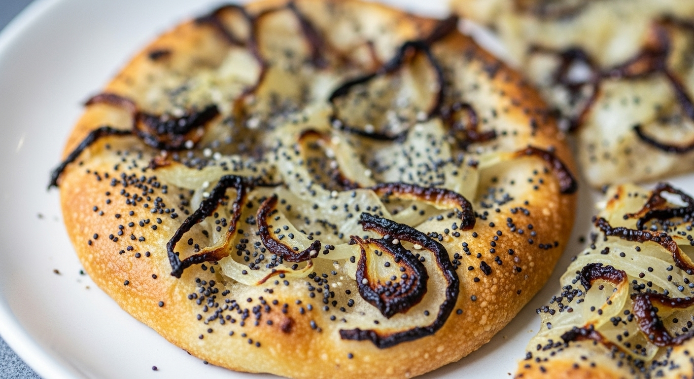Exploring Best Onion & Poppy Seed Pletzel Flatbread: Crunchy Delights