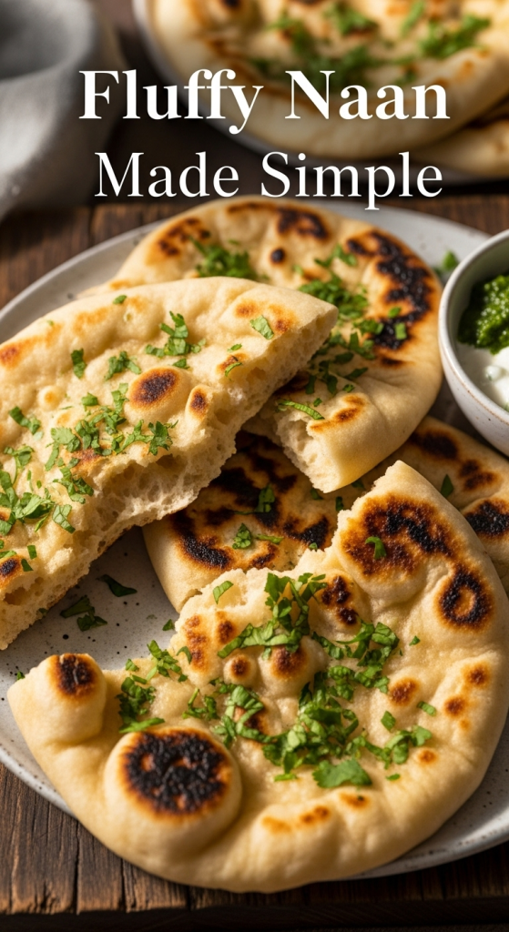 Fluffy Naan Made Simple: Easy Yeast-Free Bread Recipe