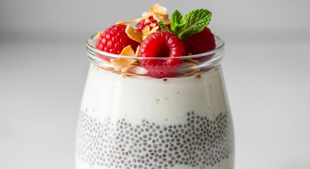 Healthy Creamy Chia Seed Pudding with Coconut Milk A Tropical Treat