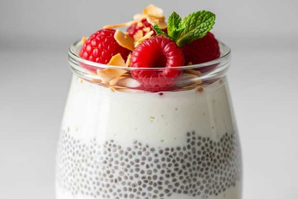 Healthy Creamy Chia Seed Pudding with Coconut Milk A Tropical Treat