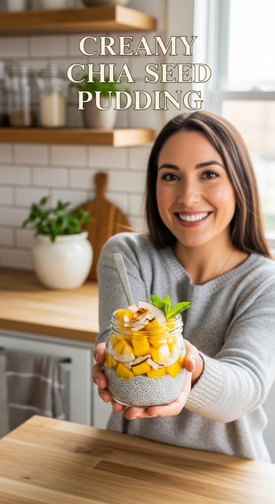 Healthy Creamy Chia Seed Pudding with Coconut Milk A Tropical Treat