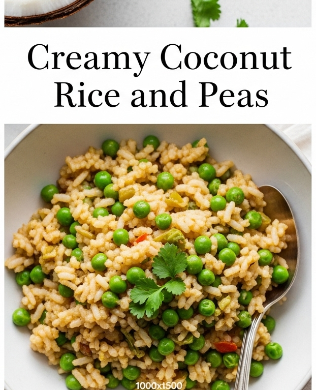 Healthy Creamy Coconut Rice and Peas: A Caribbean Classic Recipe