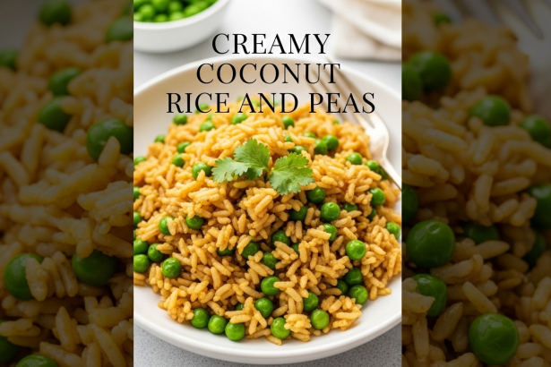 Healthy Creamy Coconut Rice and Peas: A Caribbean Classic Recipe