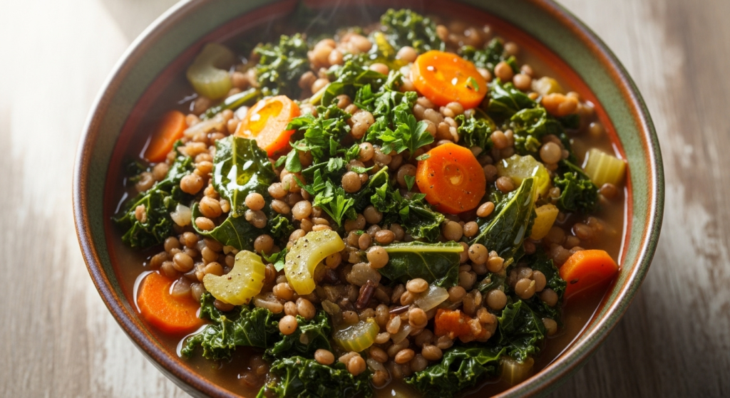 Healthy Gluten-Free Lentil & Kale Stew: Protein-Packed Powerhouse