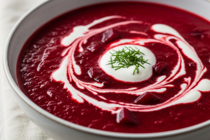 Hearty Beet Soup with Yogurt: Savor the Bold Flavors