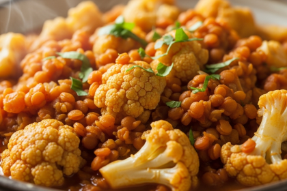 Hearty Curried Red Lentil & Cauliflower Stew Recipe Guide