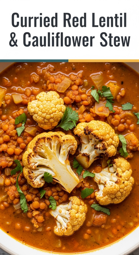 Hearty Curried Red Lentil & Cauliflower Stew Recipe Guide