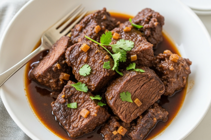 Irresistible Braised Beef in Coconut Spice Gravy: A Flavorful Journey