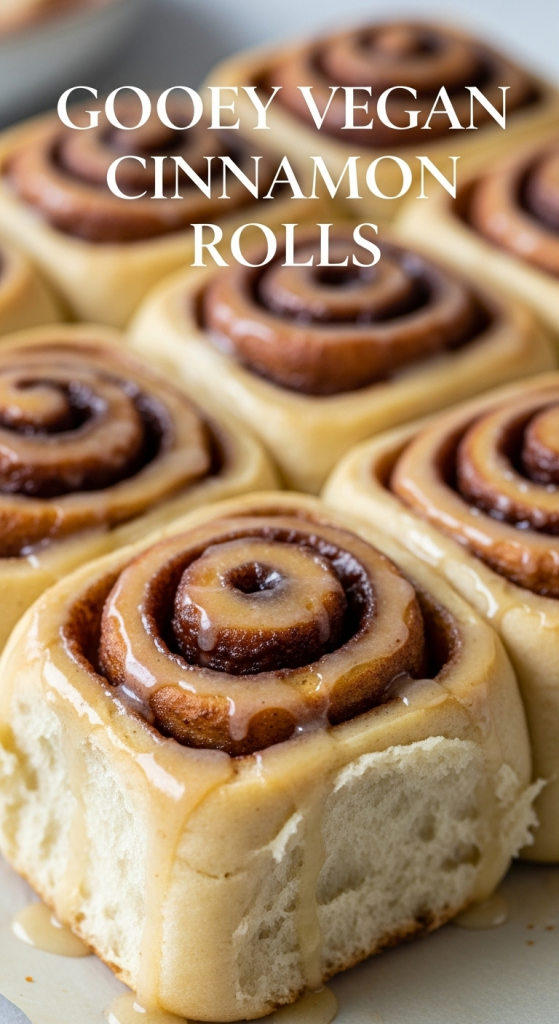 Irresistible Gooey Vegan Cinnamon Rolls with Dairy-Free Icing