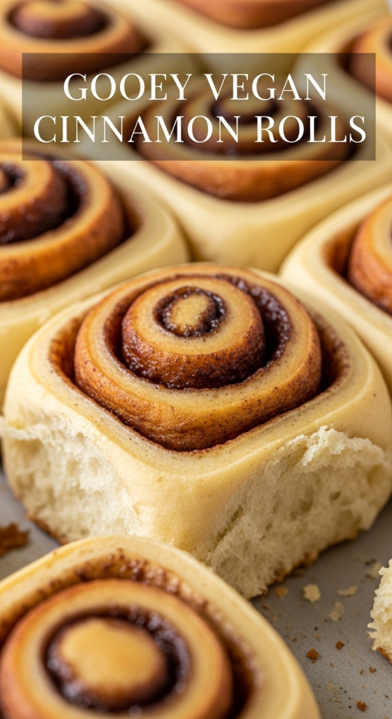 Irresistible Gooey Vegan Cinnamon Rolls with Dairy-Free Icing