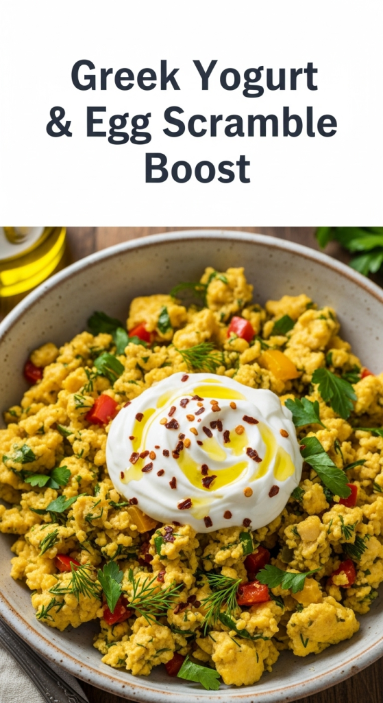 Irresistible Greek Yogurt & Egg Scramble Boost: Power-Packed Mornings