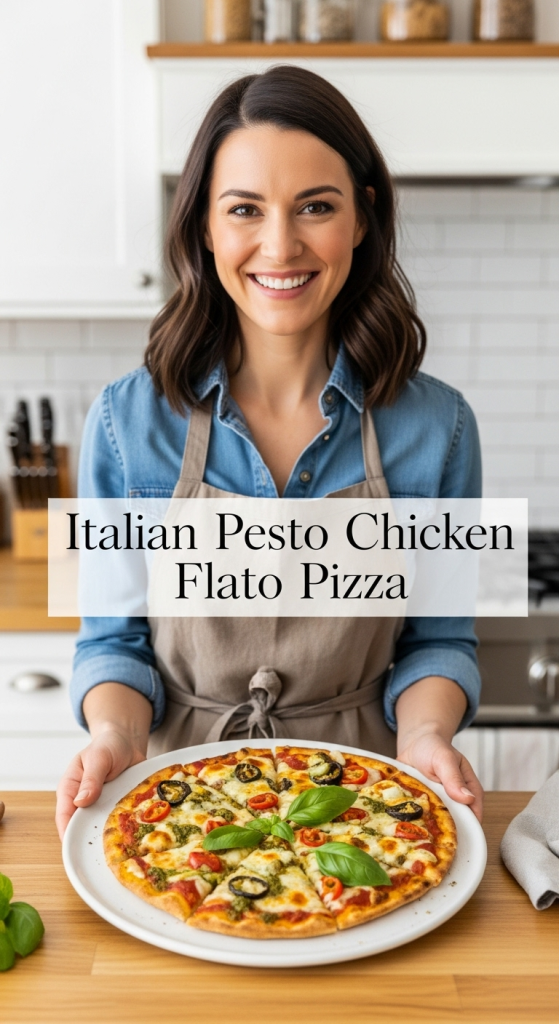 Irresistible Italian Pesto Chicken Flatbread Pizza: Savor the Flavor