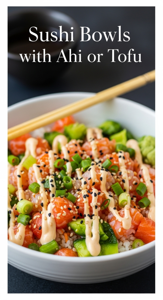 Irresistible Sushi Bowls with Ahi or Tofu: Flavor-Packed Deconstructed