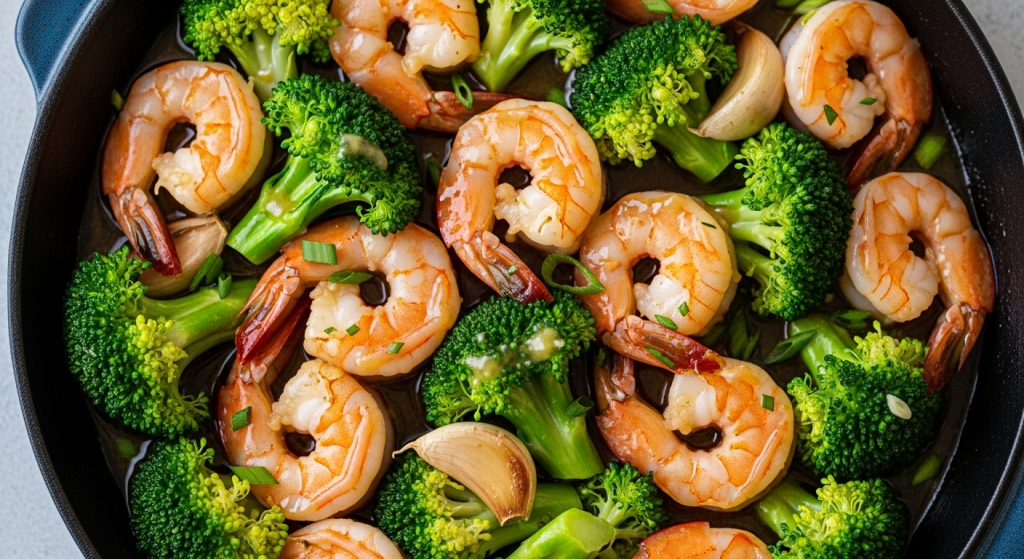 One-Pan Garlic Butter Shrimp & Broccoli: Easy Dinner Delight