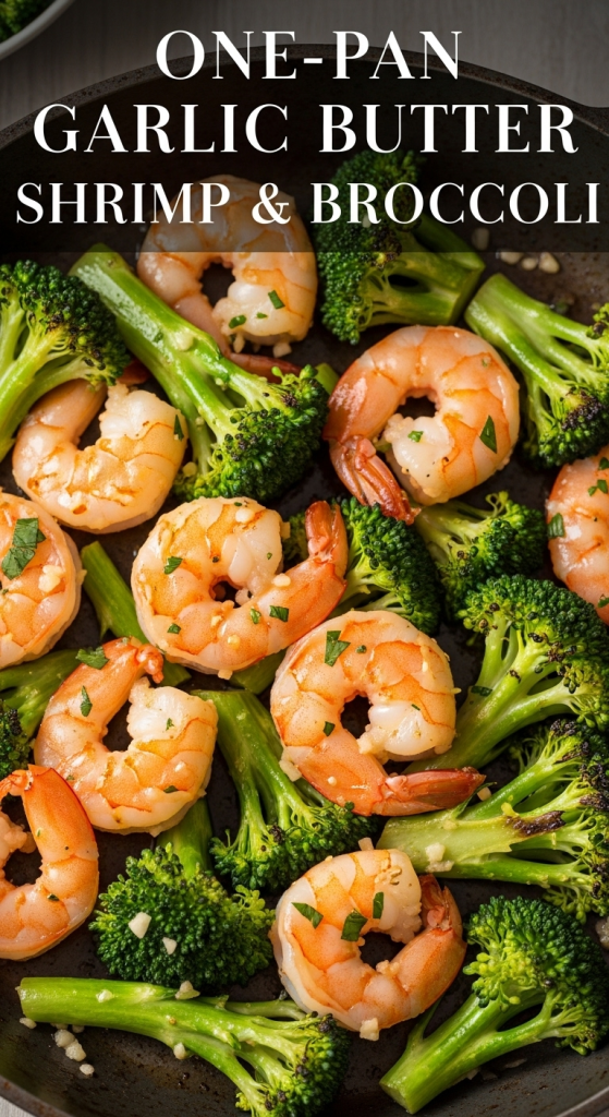 One-Pan Garlic Butter Shrimp & Broccoli Easy Dinner Delight.998Z