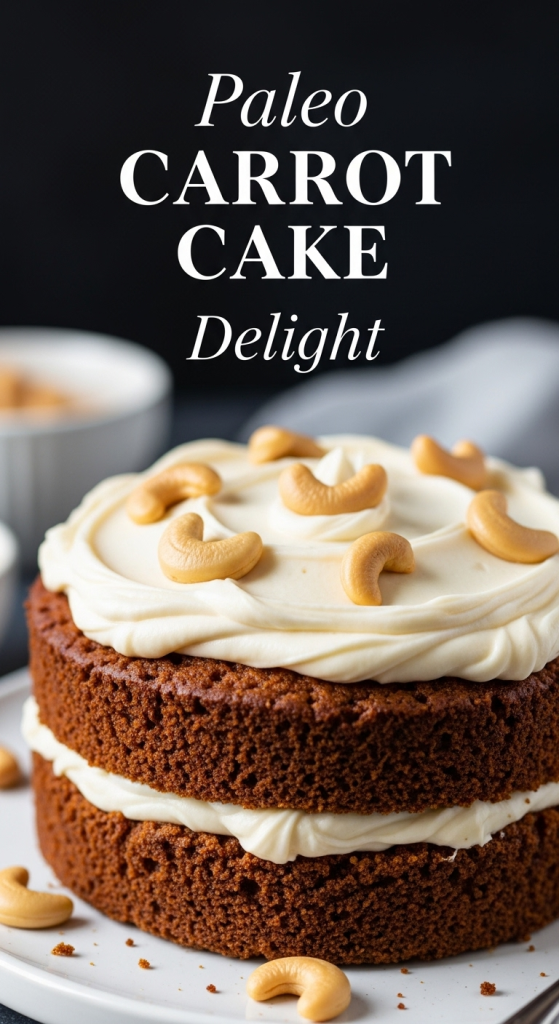Paleo Carrot Cake Delight Creamy Cashew Frosting Bliss 