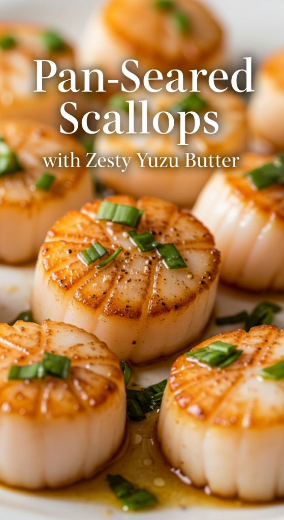 Pan-Seared Scallops with Zesty Yuzu Butter