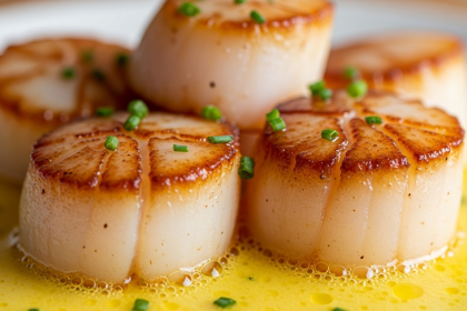 Pan-Seared Scallops with Zesty Yuzu Butter
