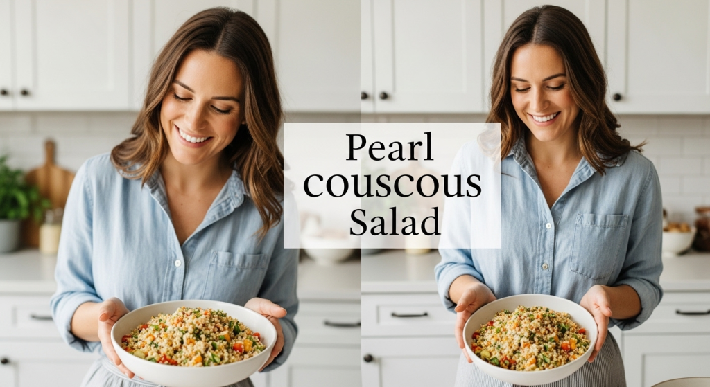 Pearl Couscous Salad A Colorful Medley of Roasted Veggies