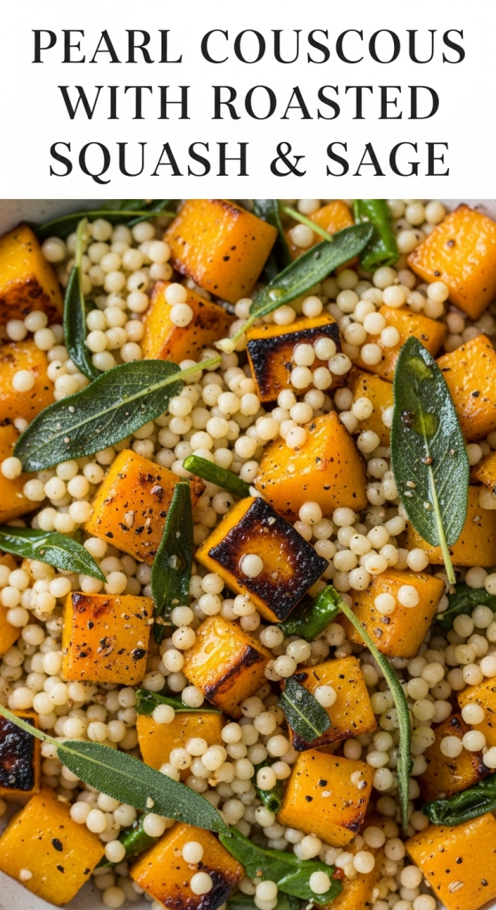 Pearl Couscous with Roasted Squash & Sage: Autumn Delight