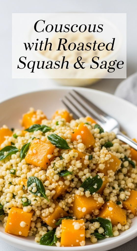 Pearl Couscous with Roasted Squash & Sage: Autumn Delight