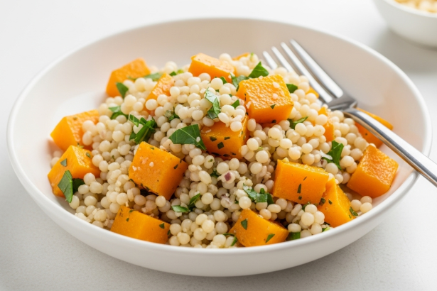 Pearl Couscous with Roasted Squash & Sage: Autumn Delight