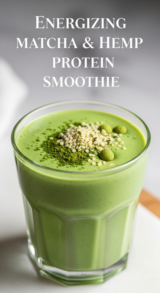Quick Energizing Matcha & Hemp Protein Smoothie: Boost Your Day