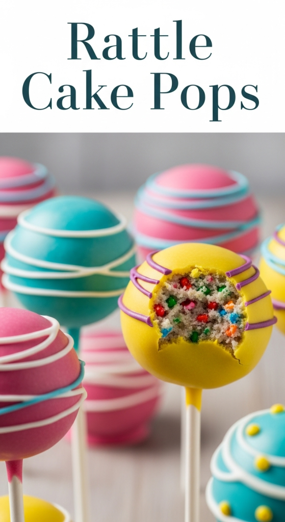 Rattle Cake Pops Sweet Treats for Baby Shower Bliss