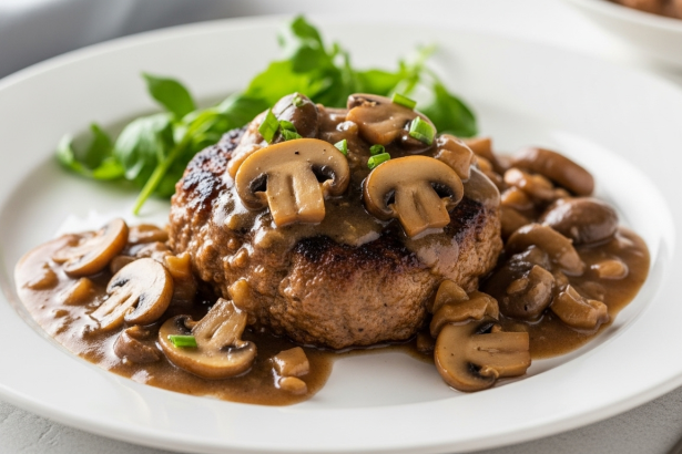 Savor Salisbury Steak Rich Mushroom Gravy Delight