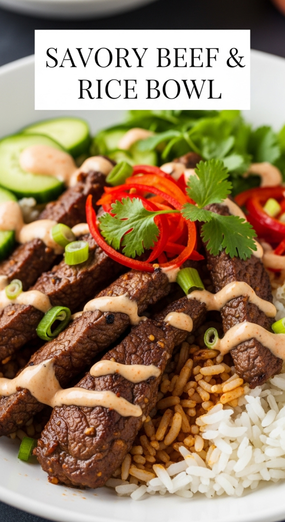 Savory Beef & Rice Bowl Unlocking the Amazing Sweet Sauce Twist
