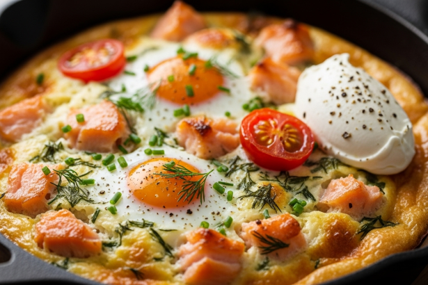Savory Smoked Salmon Egg Bake Best Breakfast