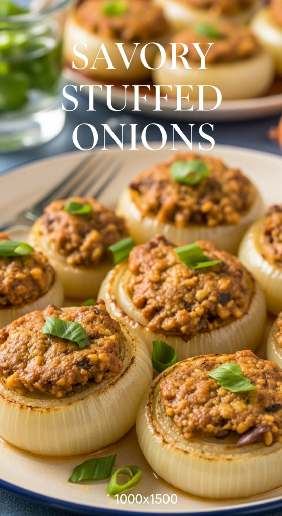Savory Stuffed Onions: Ground Meat and Spice Delight