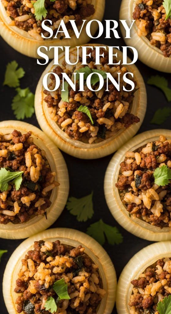 Savory Stuffed Onions: Ground Meat and Spice Delight