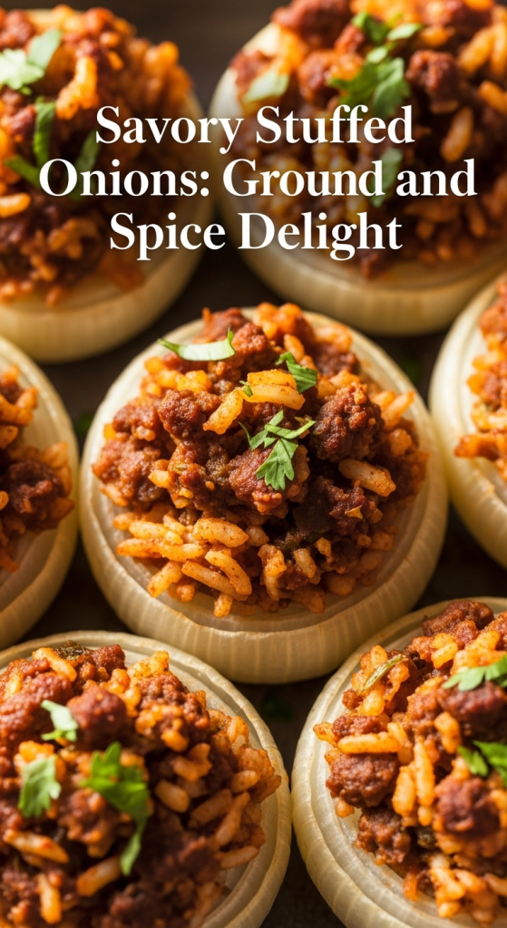 Savory Stuffed Onions: Ground Meat and Spice Delight