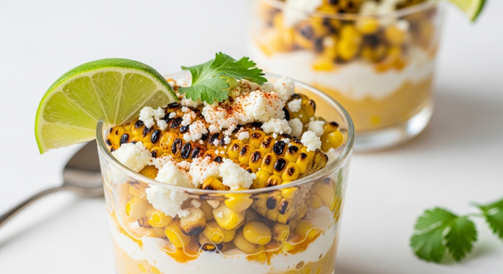 Simple and Healthy Esquites: Zesty Street Corn in a Cup with Lime & Cheese