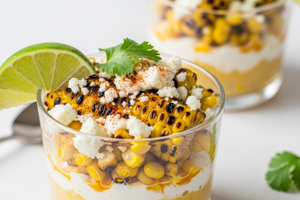 Simple and Healthy Esquites: Zesty Street Corn in a Cup with Lime & Cheese