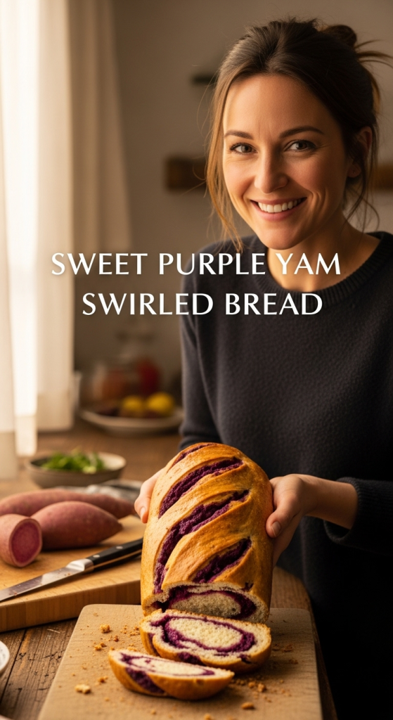 Sweet Purple Yam Jam Swirled Bread: Discover the Delight