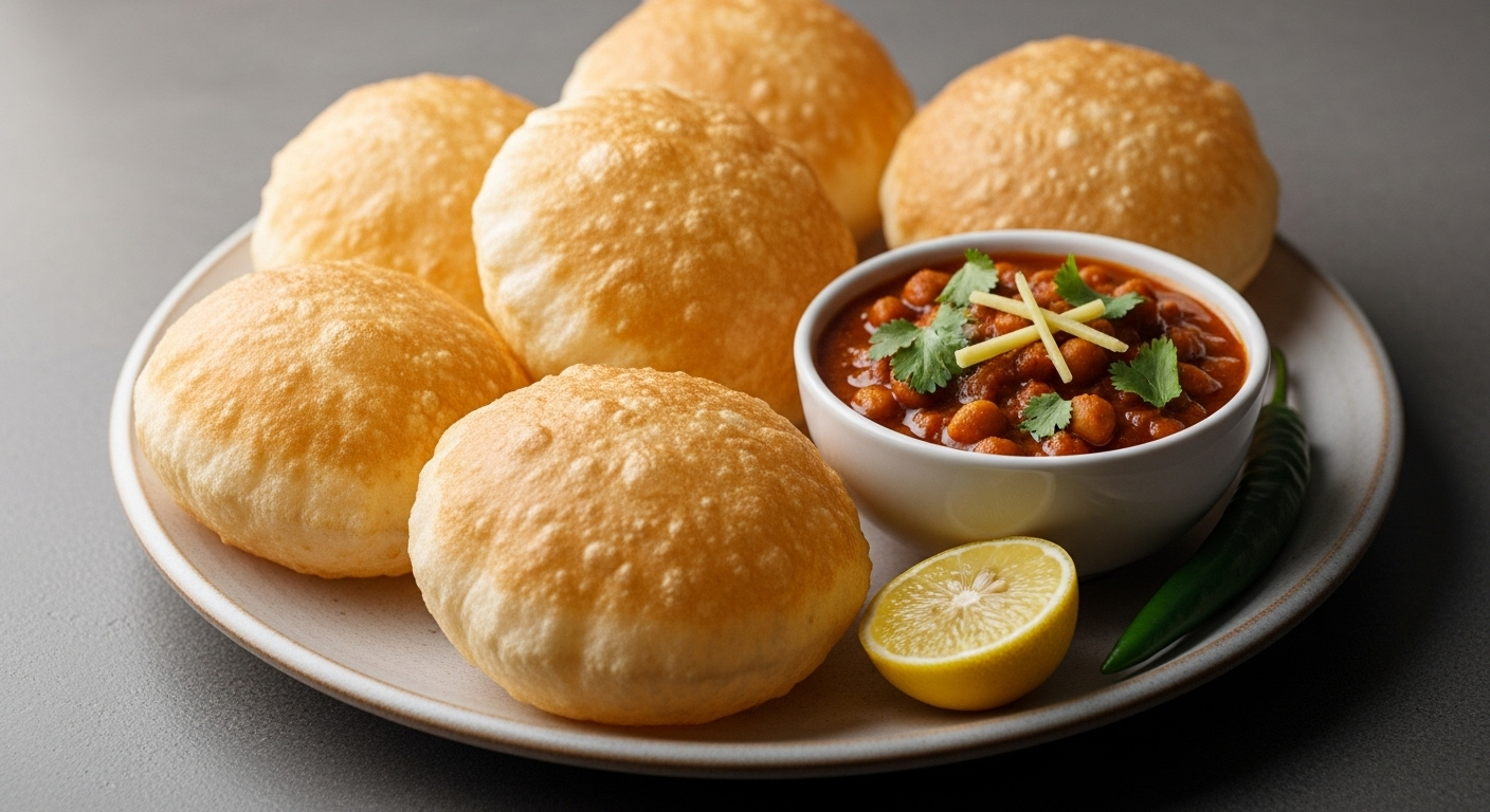 The Art of Puffy Deep-Fried Bhatura Bread: Ultimate Crispy & Soft