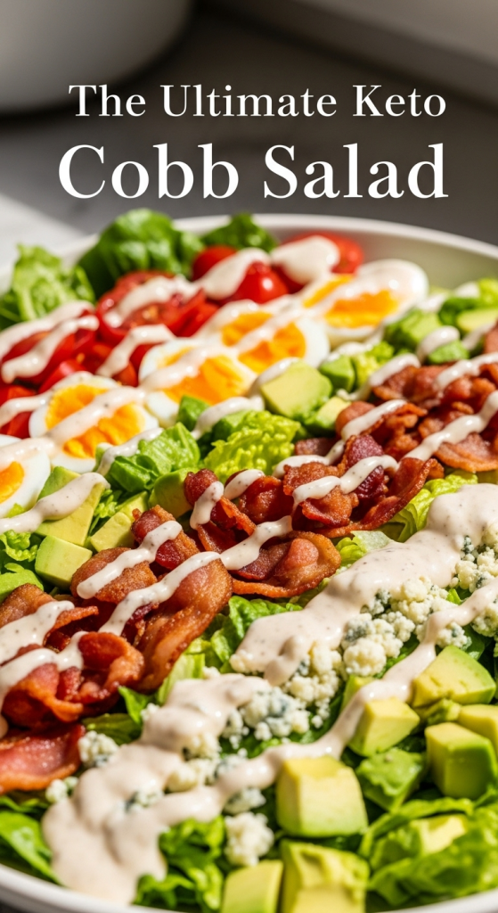 The Ultimate Keto Cobb Salad with Creamy Ranch Twist