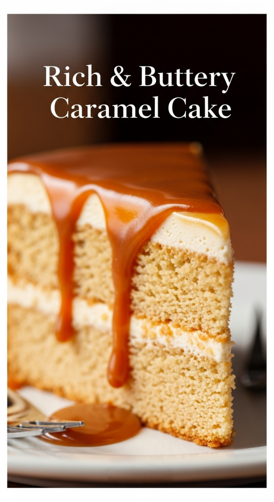The Ultimate Rich & Buttery Caramel Cake: Decadent Delight